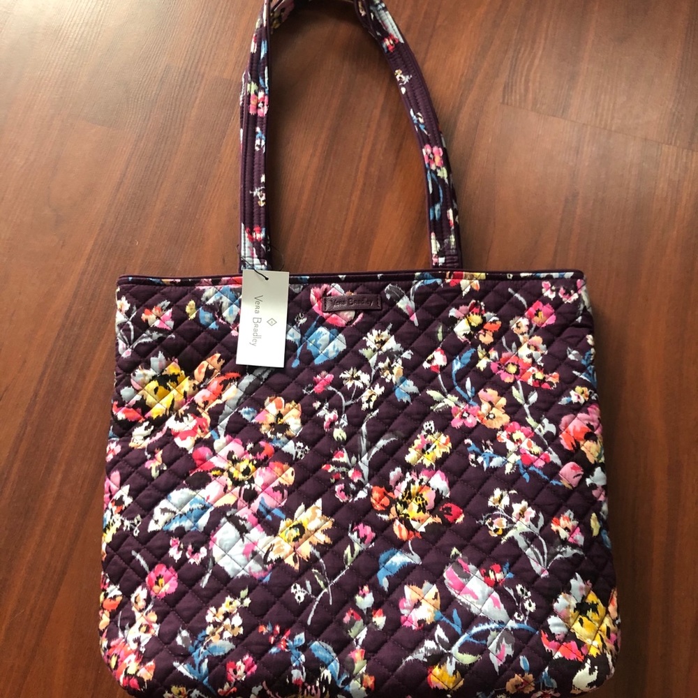 Vera Bradley Indiana Rose Iconic Tote NWT